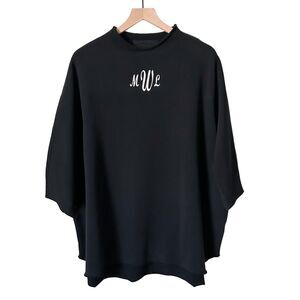 Frank & Eileen Effie Long-Sleeve Funnel Neck Capelet Navy Triple Fleece Size XL